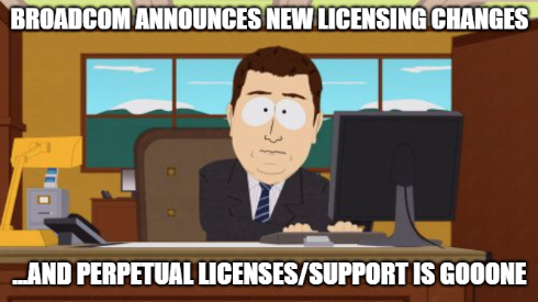 Read more about the article Broadcom ends Perpetual Licensing